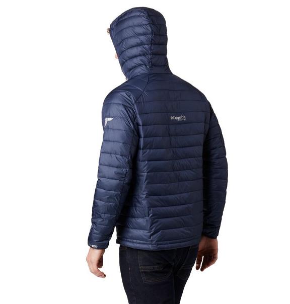 Columbia Snow Country Hooded Jacket Navy For Men's NZ26031 New Zealand